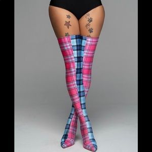 Pink Kissz thigh high 4.5 inch high heel boots